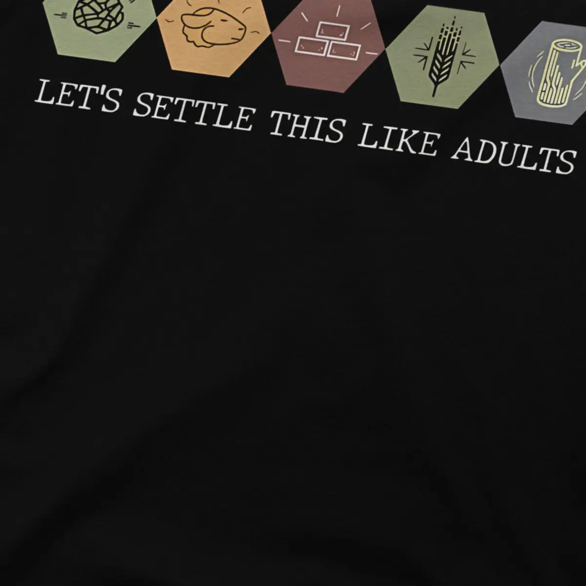 Let\'s Settle This Like Adults Men\'s T Shirts C-Catan Hipster Tee Shirt Short Sleeve Crewneck T-Shirts Birthday Gift Tops