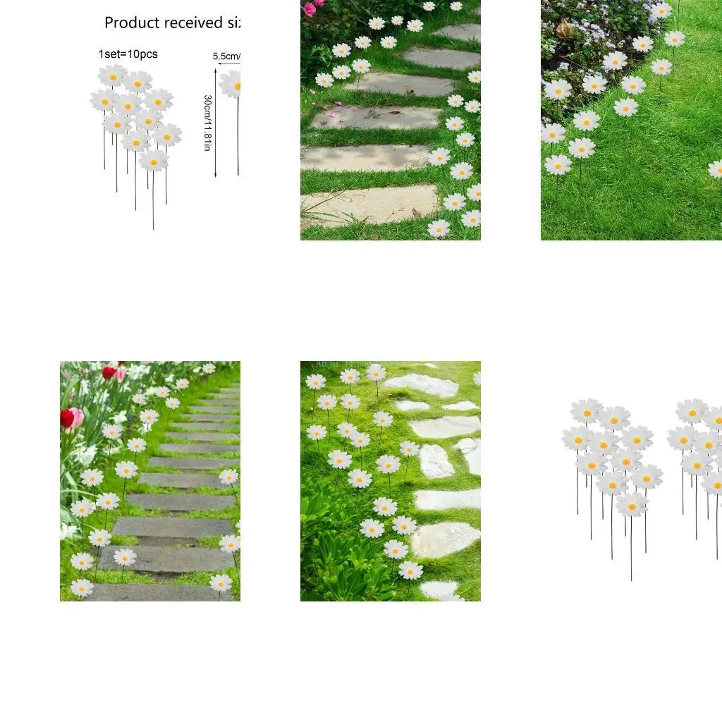 

2025 New 20pcs Flower Garden Stakes Decoration Yard Flower Pot Indoor Outdoor