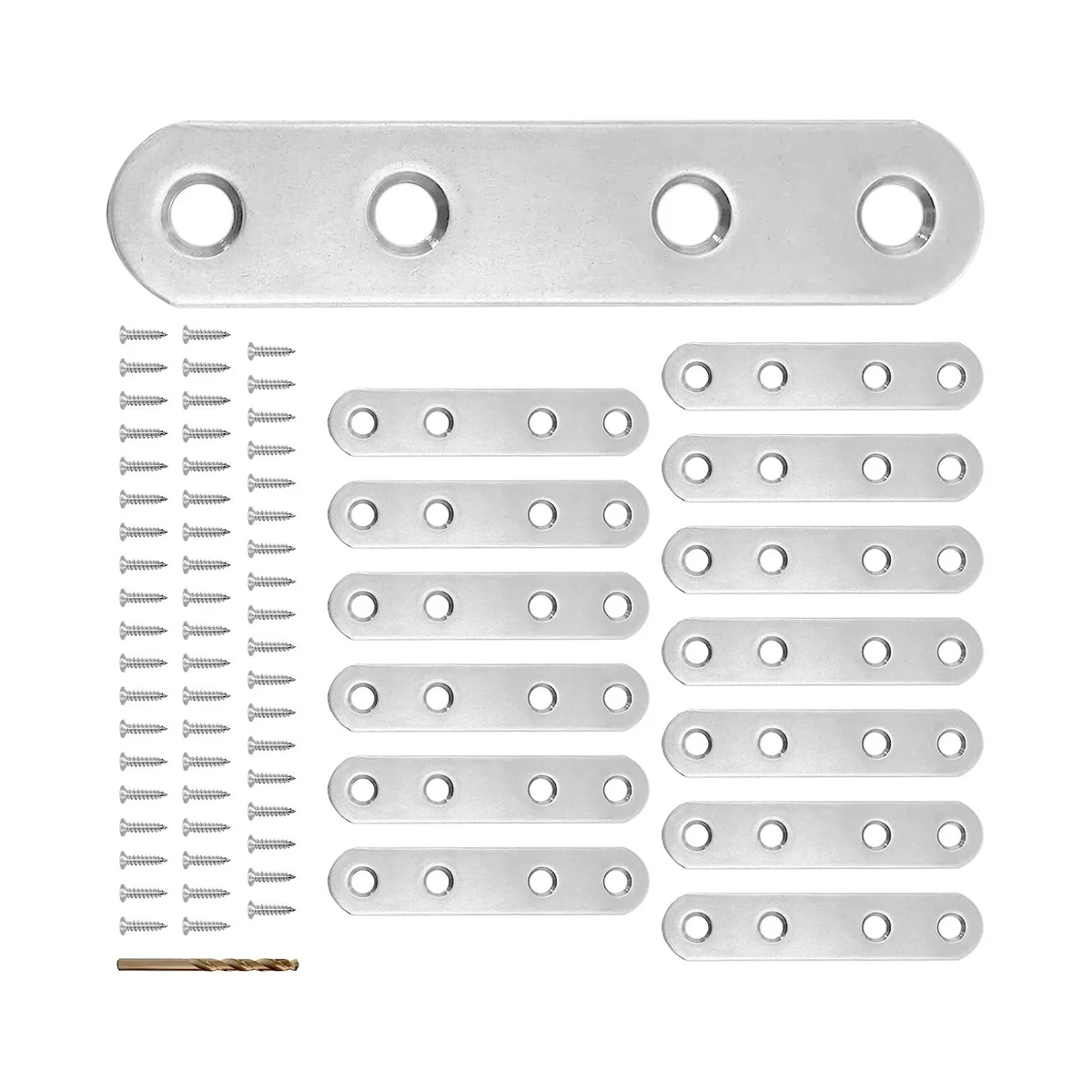 قوس مسطح من الفولاذ المقاوم للصدأ ، رمز الزاوية ، قطعة مستقيمة ، تثبيت الرف المعدني