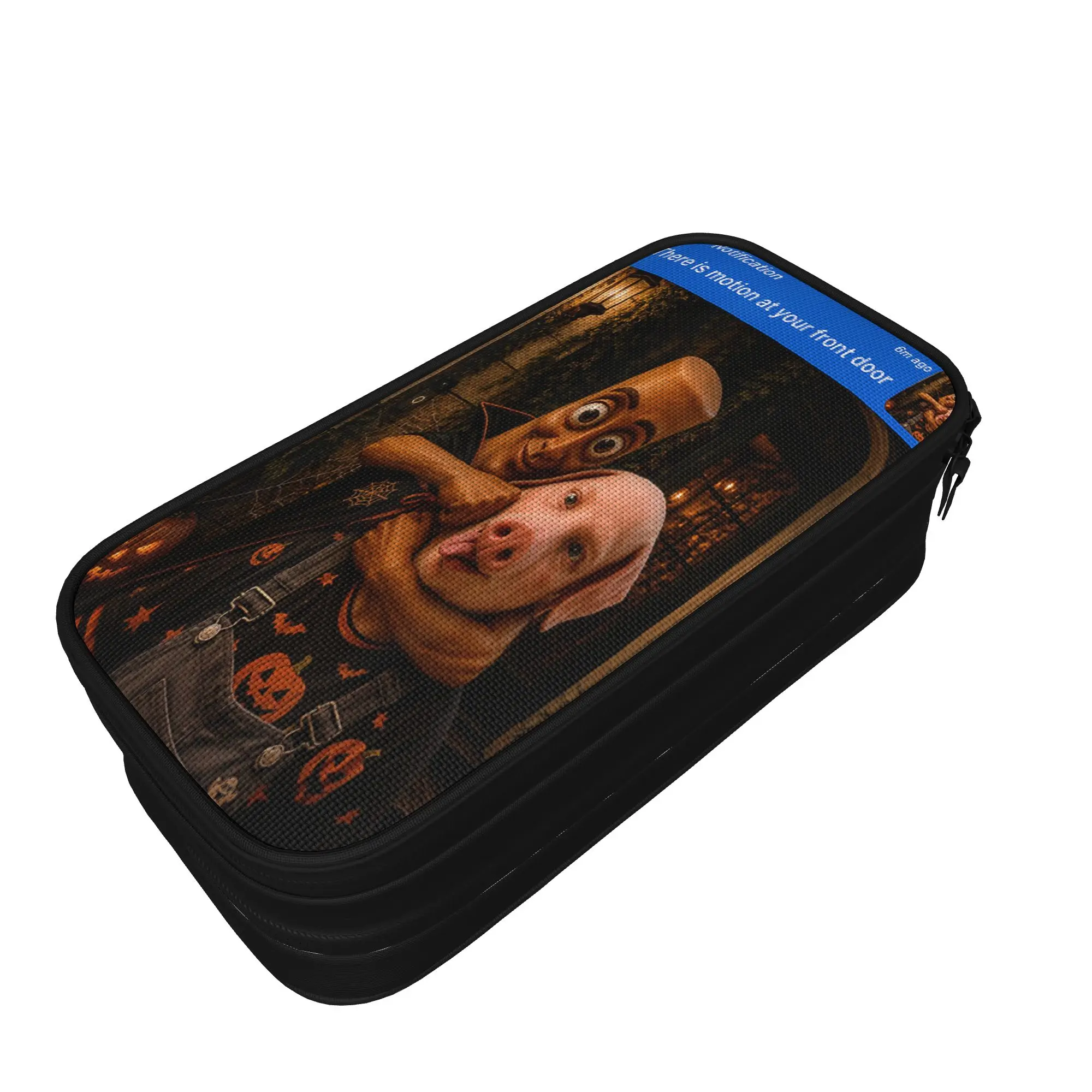 Pencil Case Motion at Your Front Door Tung Sahur John Pork Halloween Pencil Pouch School Pencil Cases Boy Stationery Organizer
