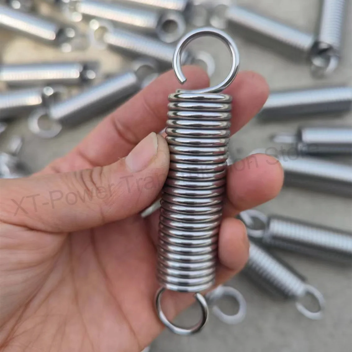 1-5Pcs 304 Stainless Steel Hook Tension Spring Return Spring Spiral Tension Spring Diameter 0.8mm Length 20-160mm OD 6/8/10mm