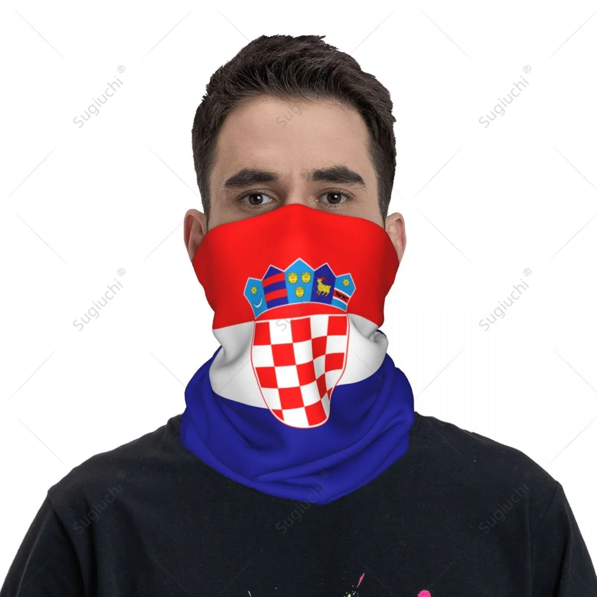 

Unisex Croatia Flag Neckerchief Scarf Neck Face Mask Scarves Neck Warmer Seamless Bandana Headwear Cycling Hiking