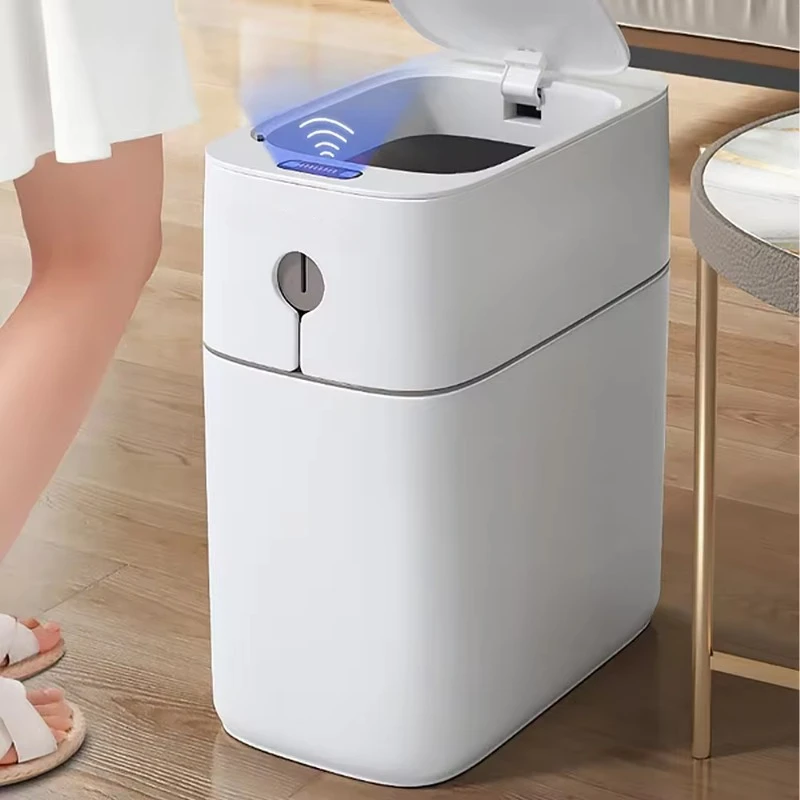 smart waste bins rectangular mini Induction trash bin can wastebin cool with sensor automatic garbage