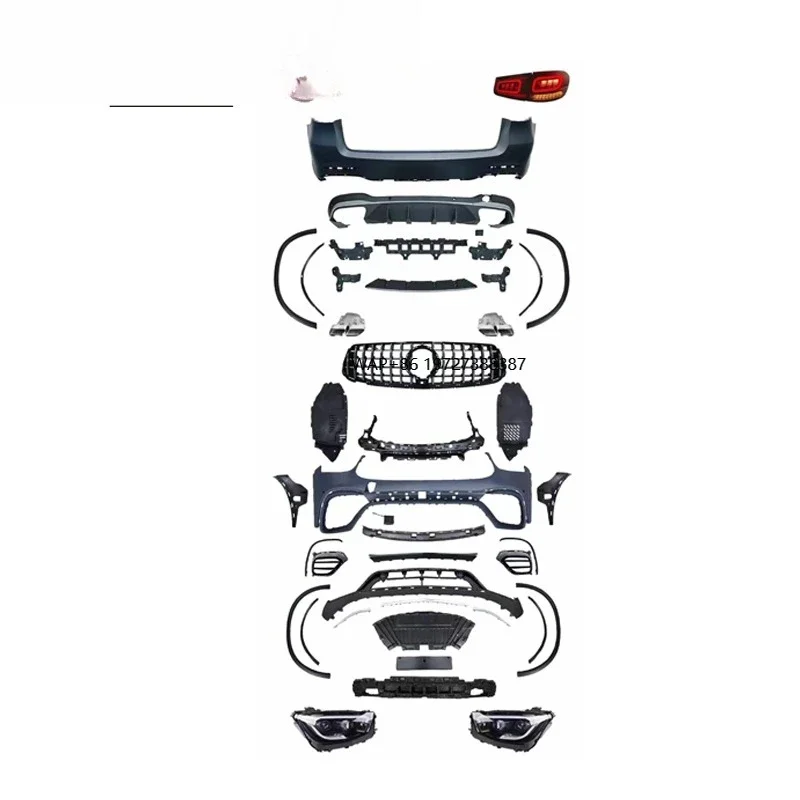 Tim Car Tuning GLC X253 Old to New GLC63 AMG-Stye Bodykit for -GLC X253 (2016-2019) Front Bumper GLC260 GLC300 X253
