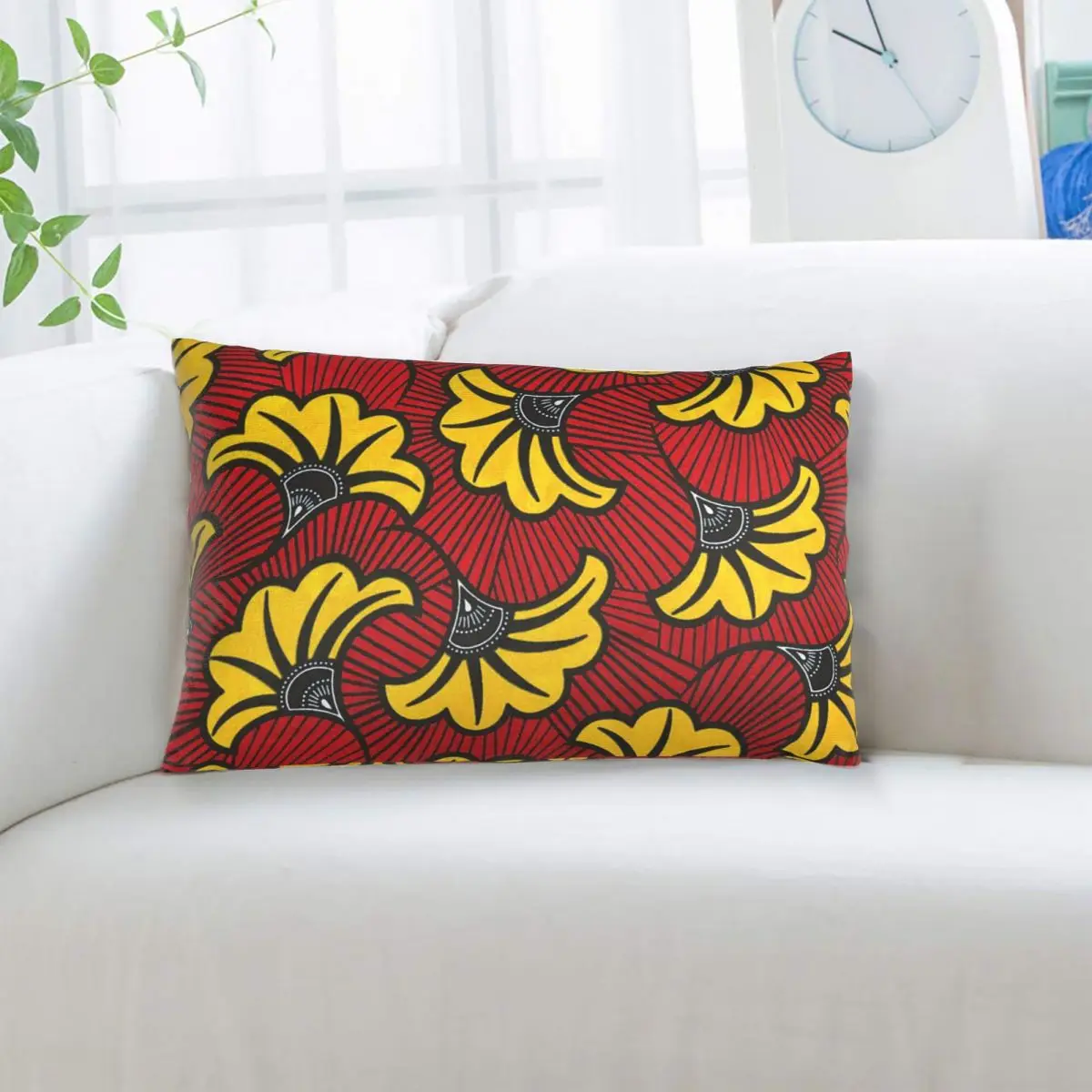 

Прямоугольная наволочка с восковым принтом в африканском стиле Анкара, декоративная наволочка для спальни, кровати, домашняя комфортная декоративная подушка