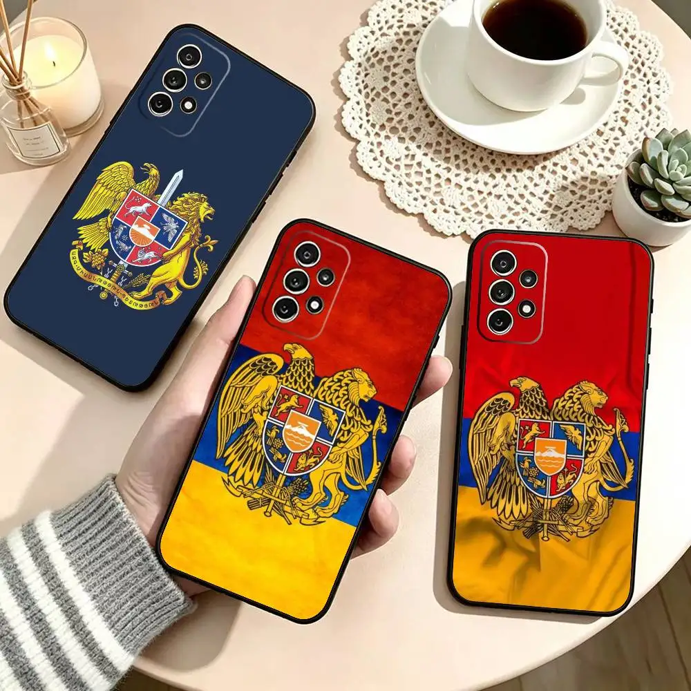 Armenia Flag Passport ART  Phone Case For Samsung S25,S24,S21,S22,S23,S30,Ultra,S20,Plus,Fe,Soft Silicone Black Cover
