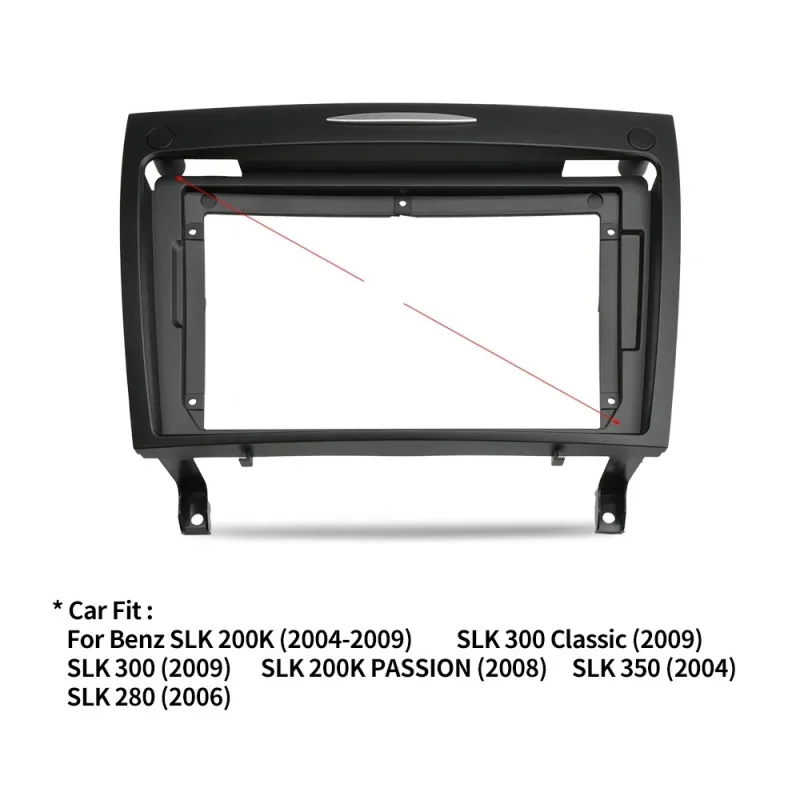 9INCH Car radio frame For  Mercedes Benz SLK class R171 SLK280 SLK300 Android Big Screen Radio Audio Kit Fascia Panel