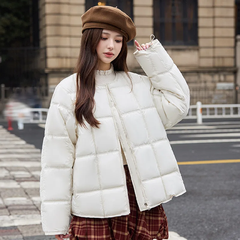 PinkyIsBlack 2025 New Quilted Winter Puffer Jacket Women's Clothes Short Stand Collar Loose Female Puff Parkas Coat Outwear