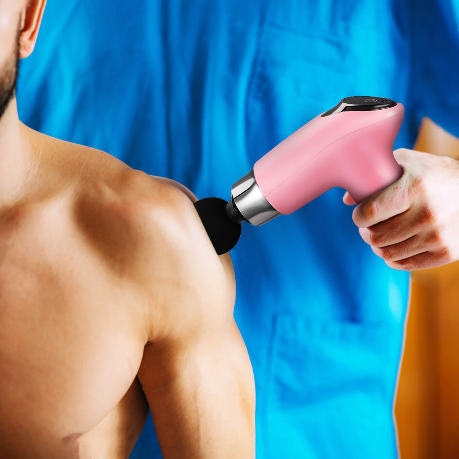 

Mini Electric Fascia Gun Handheld Muscle Massager Multiple Speeds Back Abs Portable Percussion Massage Tool Long Lasting Quiet
