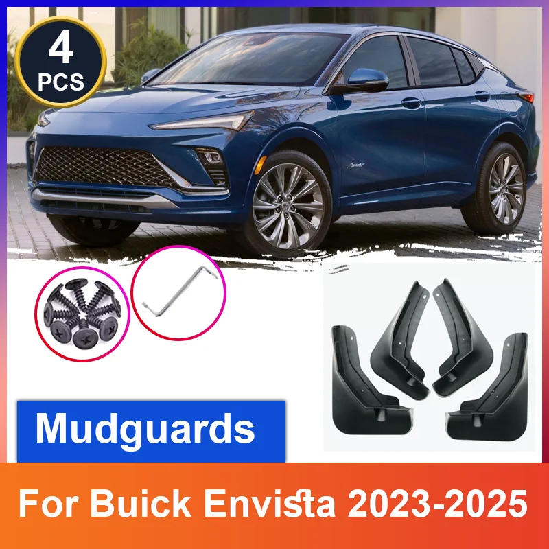 

Car Mudguards For Buick Envista 2023 2024 2025 Mud Flaps 4Pcs/set Anti-Splash Guard Front Rear Fender Tools Auto Accessories