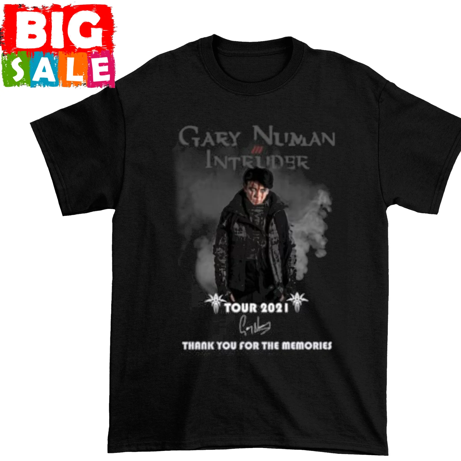 Rare GARY NUMAN 2021 One size Black S-234XL Shirt E605