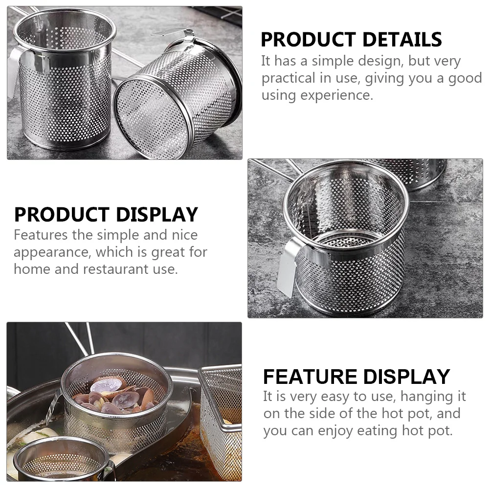 

Mesh Colander Net Skim Hotpot Strain Ladle Kitchen Cooking Sieve Hanging Japanese Shriner