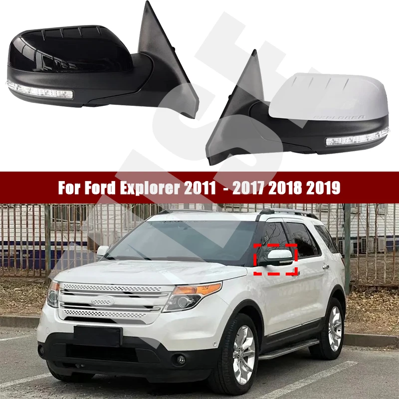 For Ford Explorer 2011-2018 Auto Folding System Blind Spot Side Rearview Mirror Left Right Car Rearview Side Mirror Assembly