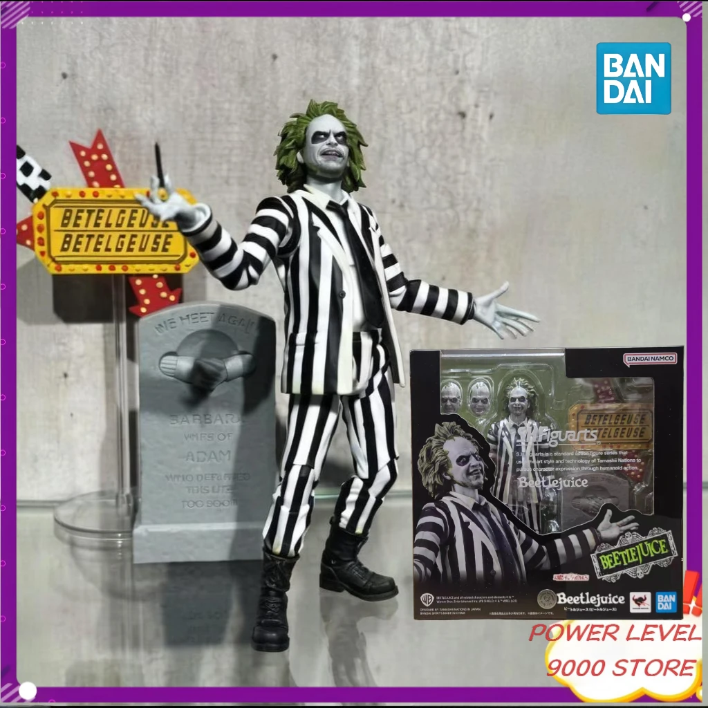 

In Stock Bandai Genuine S.H.Figuarts SHF Beetle Juice Michael Keaton Action Figure Anime Figurine Collections Toys Gifts