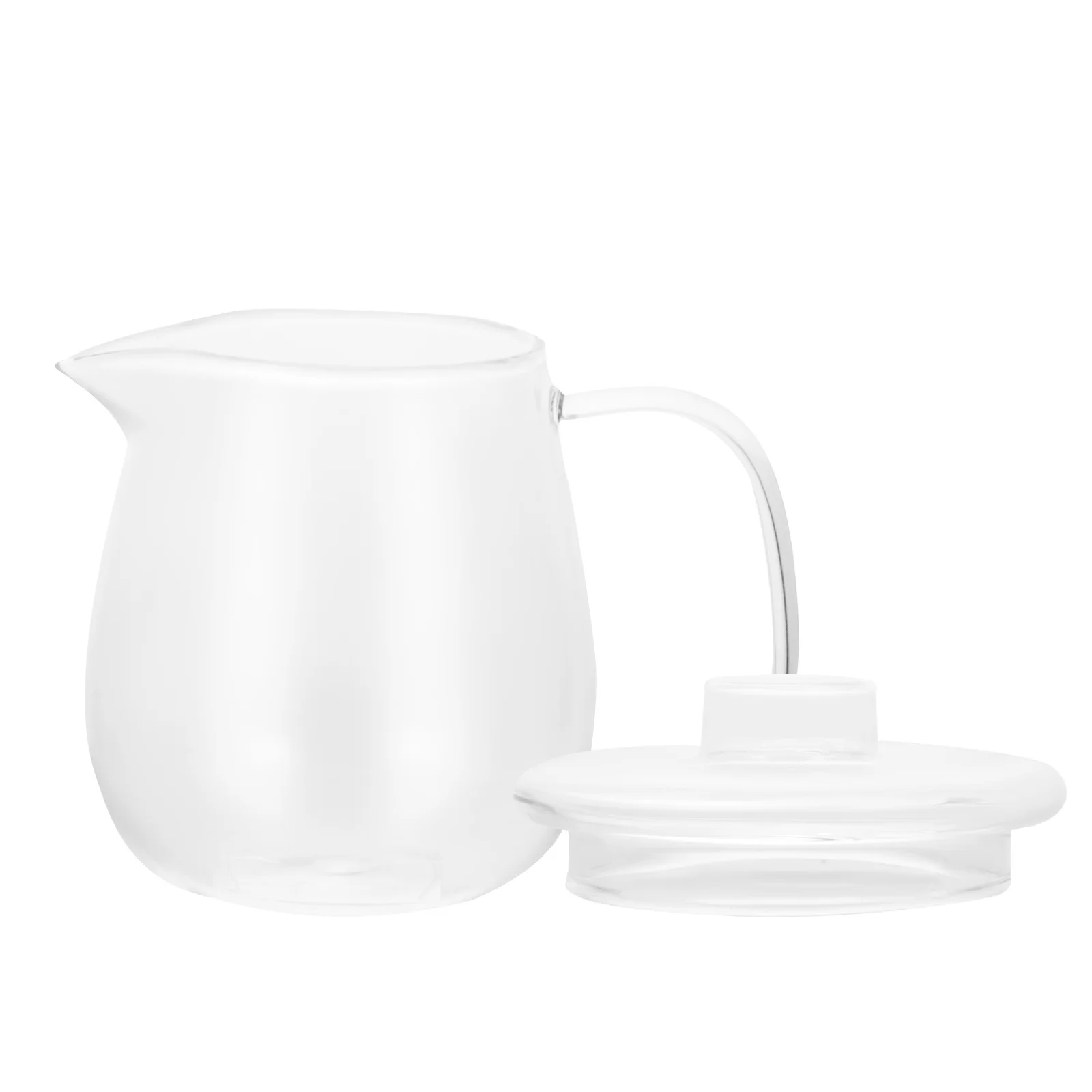 

1Pcs Heat Resistant Transparent Glass Tea Kettle Smooth Water Flow Spout Easy Cleaning Leaf Infuser Practical