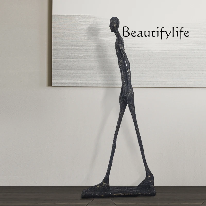 Abstract figure  sculpture large floor-to-ceiling ornament club exhibition hall villa sales department light luxury decoration