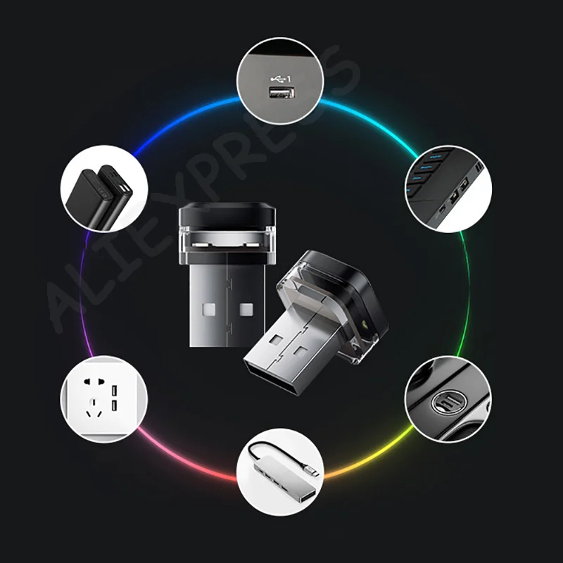 

Plug-and-Play Mini Car Interior LED Light, USB Universal Atmosphere Lamp for Trucks, Vehicles, and PC Decorations