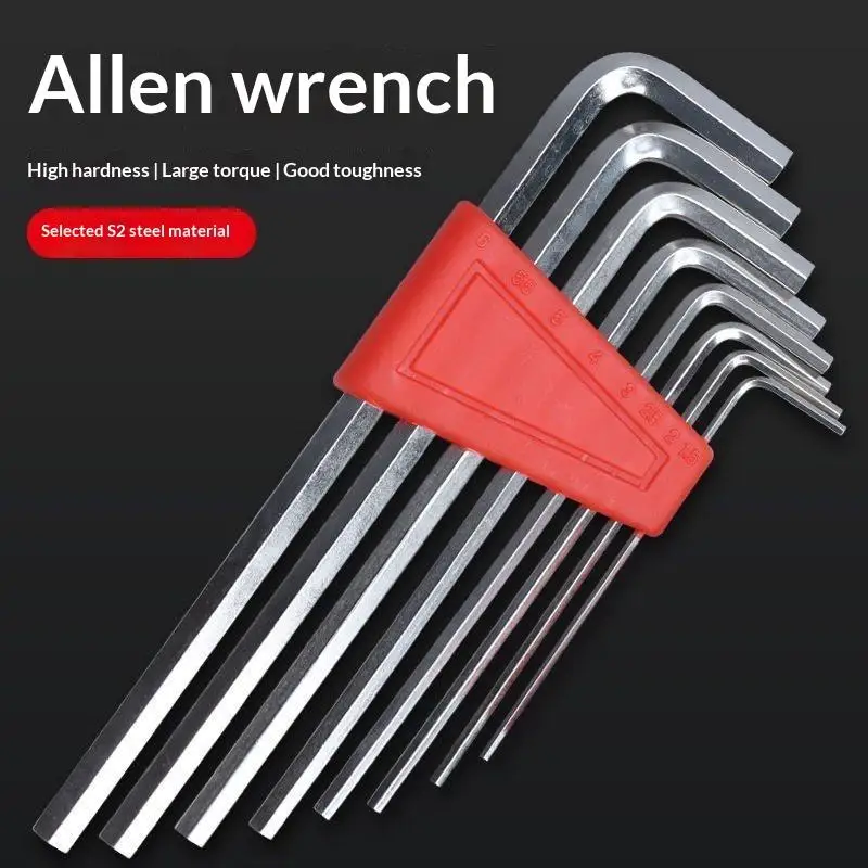 【L】5/8Pcs Hex Key Wrench Set High Hardness Allen Wrench Kit Portable Hand Repair Tools For Household Mechanical Maintenance Work