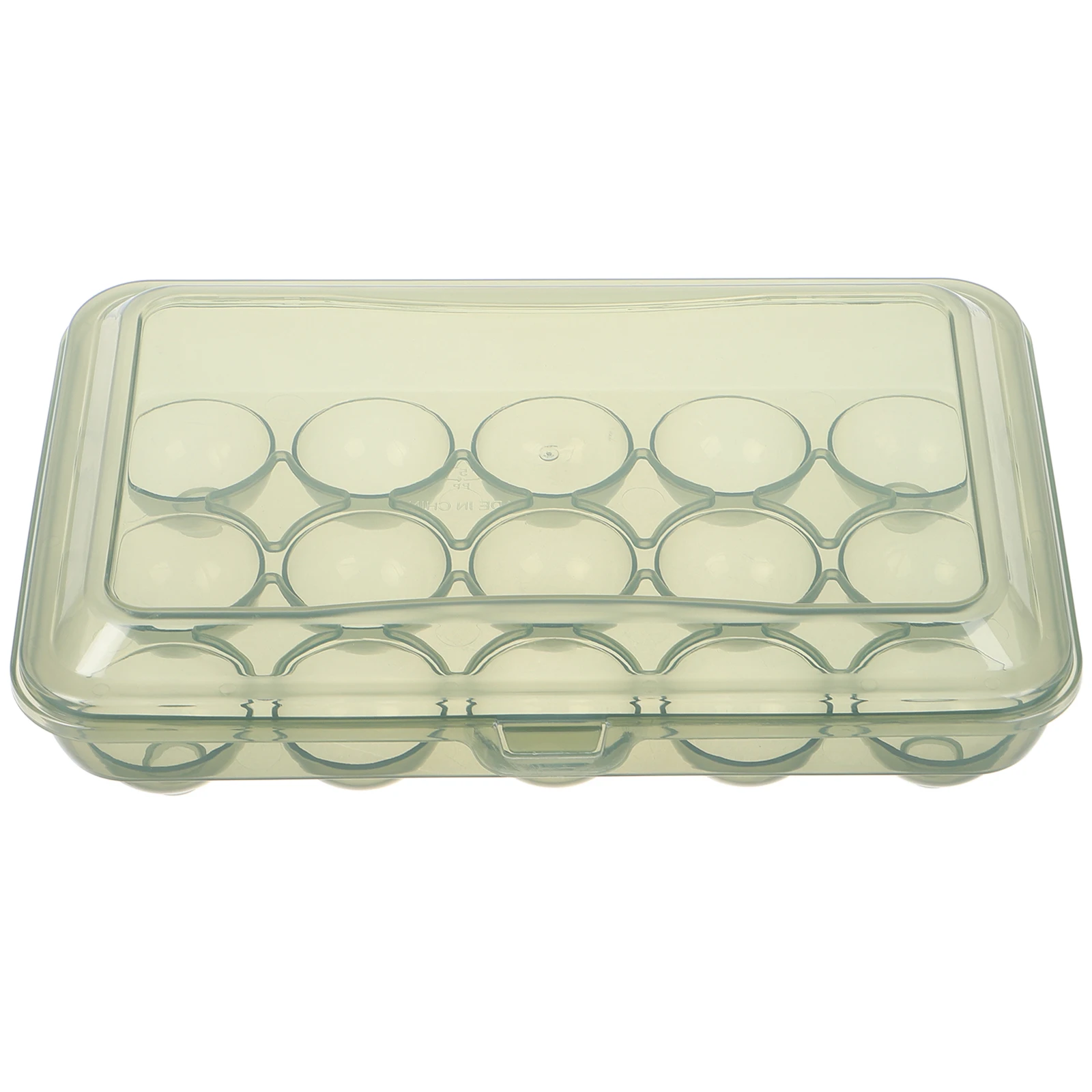 

Plastic Egg Holder Storage Container With Flip Lid For Refrigerator Space Saving Kitchen Organizer Chicken Egg Tray Countertop