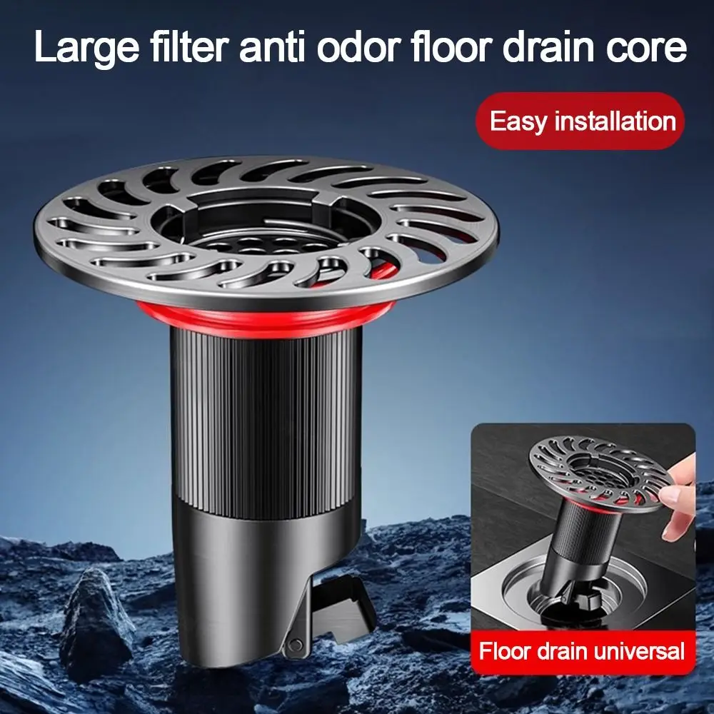 Metal Floor Drain Core Anti Odor Insect Proof Basin Drain Filter Easy Install Odor Control Sewer Strainer Plug