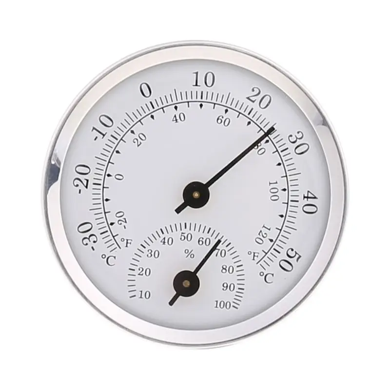 Indoor Outdoor Thermometer Large Numbers Wall Thermometer Hygrometer No Battery Required Wireless Hanging Hygrometer