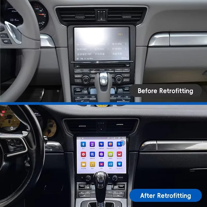 2012-2019  2011-2015 Car Modification Upgrade Central Control 8.4 Inches Screen Android Multimedia for 991 for Cayman 981 718