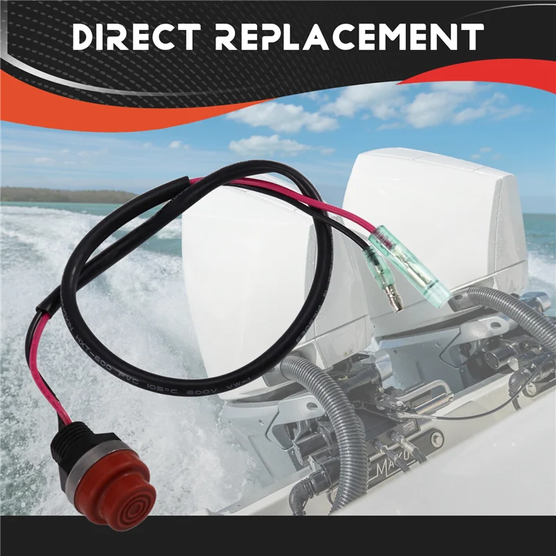 

NEW-For Mercury Marine Engine Replacement Part-Start Button 87-853820A02 Fits Models From 8Hp Through 30Hp Thru