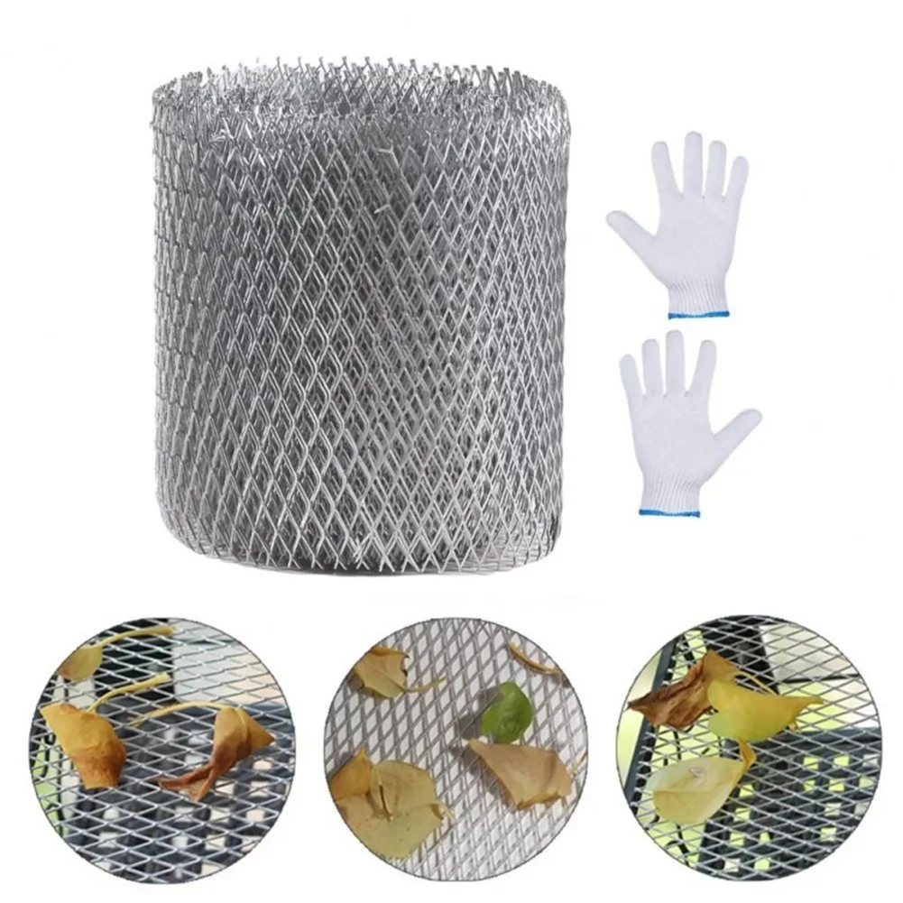 En Vuil Van Het Binnendringen Van Aluminium Goot Guard Grille Aluminium Goot Bescherming Net Aluminium Goot Guard Grille