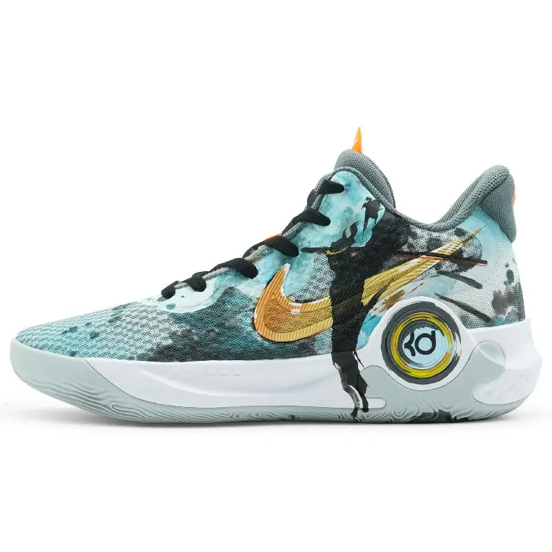 

[На заказ Phantom Wukong] Nike KD Trey 5 IX амортизирующие противоскользящие и износостойкие низкие баскетбольные кроссовки унисекс синие желтые