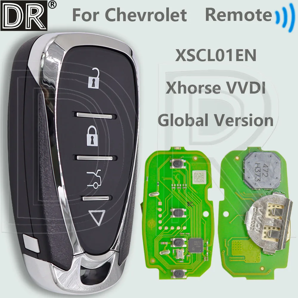 

DR XSCL01EN Xhorse VVDI глобальная версия Chevrolet стиль универсальный автомобильный пустой ключ с дистанционным управлением для Chevrolet