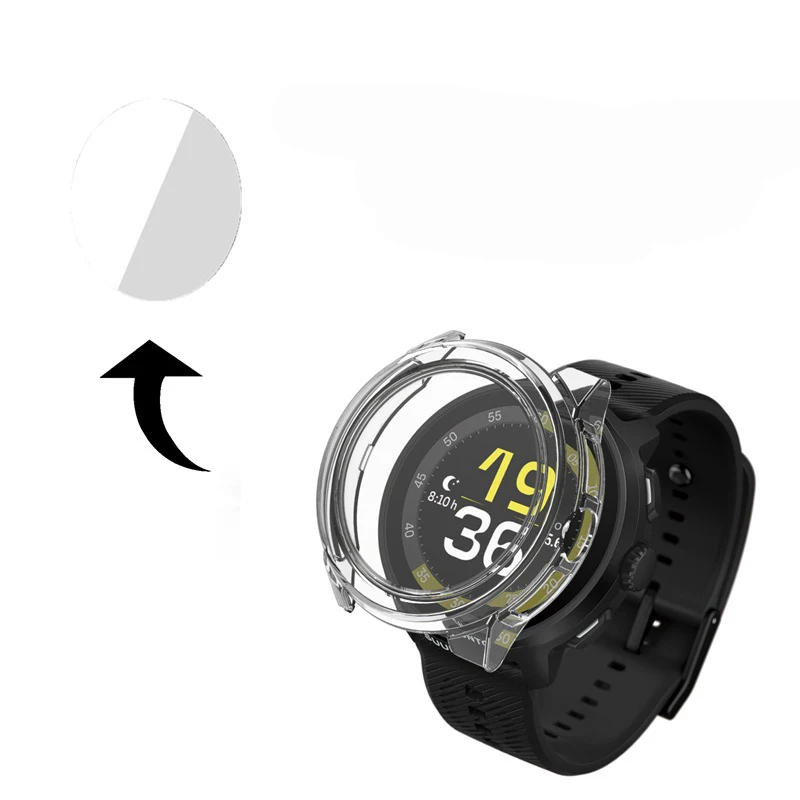 Hard Edge Shell Glass Screen Protector Film Smartwatch Frame Case For Haylou Solar Ultra Smart Watch Protective Bumper Cover