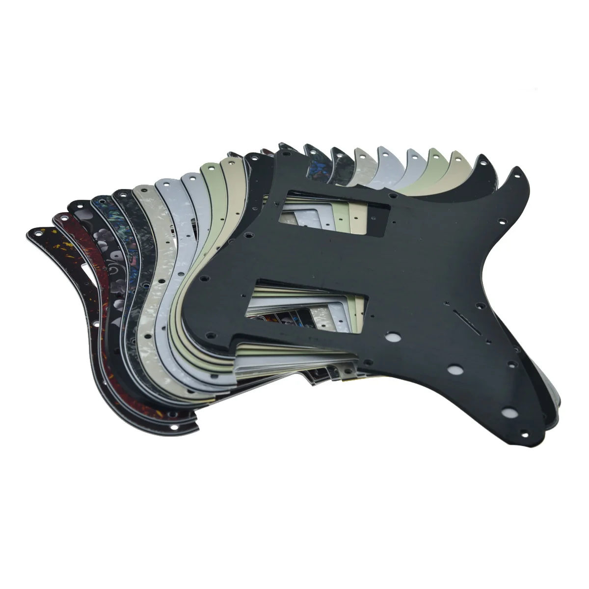Dopro ST Golpeador HH de esquina redonda o cuadrada dual Humbucker para Fender American Strat/Stratocaster con pastillas humbucking duales