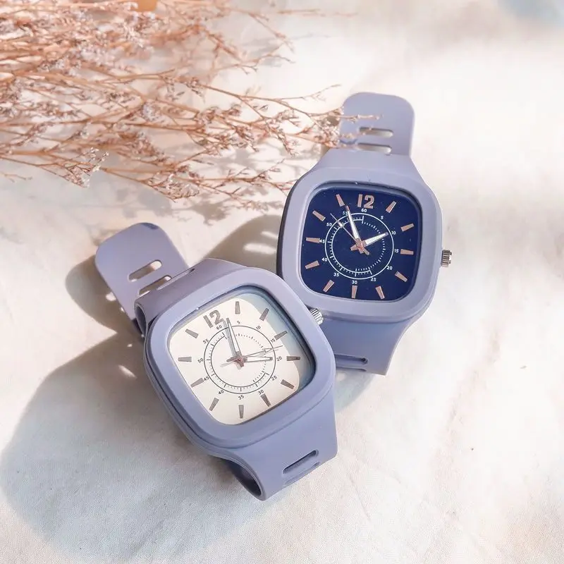 Reloj minimalista de estilo japonés para mujeres, estudiantes femeninas, estudiantes de secundaria, temperatura Simple, interés especial