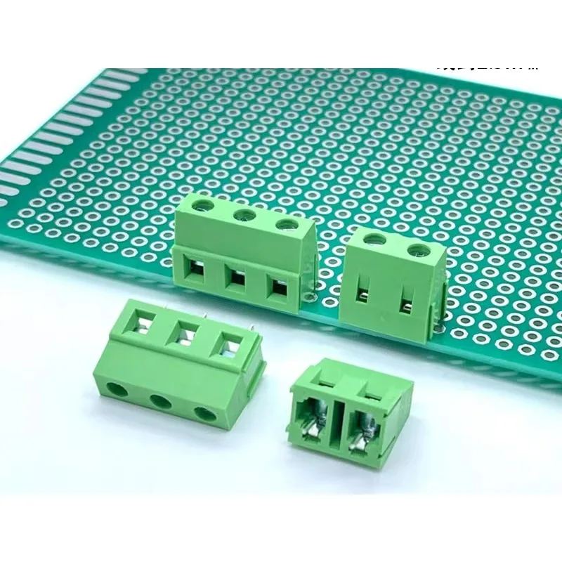 10pcs Screw type PCB terminal 128-7.5mm/7.62mm straight pin 2P/3P terminal can be spliced 300V/15A