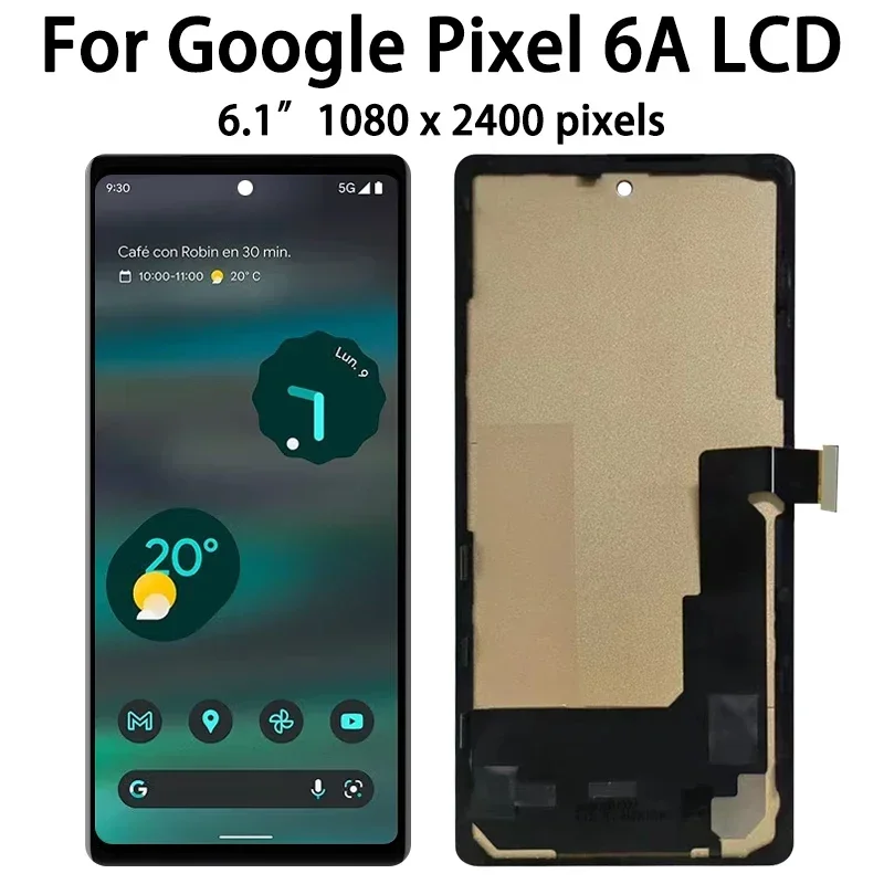 Qualità TFT Per Google Pixel 6A Display Per Google Pixel6A GX7AS GB62Z G1AZG Display LCD Touch Screen Digitizer Assembly