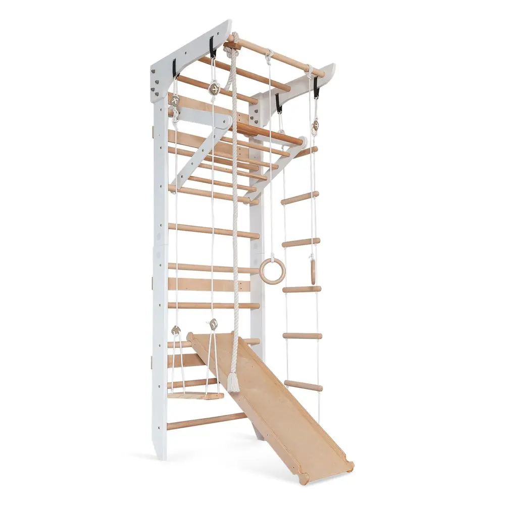 

Wooden Swedish Ladder Wall Set Kids Stall Bars for Exercise Kids Swedish Gymnastic Wall Gym Wood Stall Bar Gymnastics Playgroun