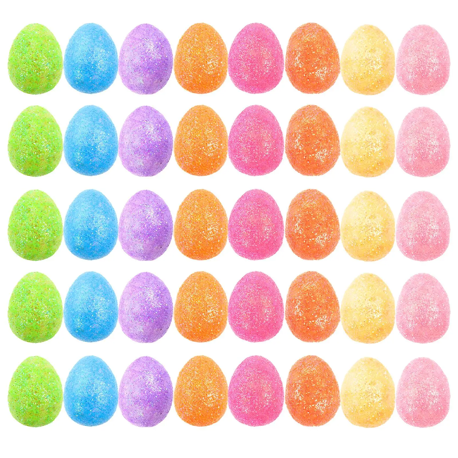 

100pcs Colorful 15x18mm Simulation Foams Decor Lightweight Easter Decor Festival Simulation Reusable