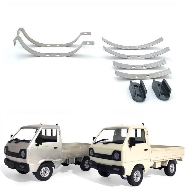 2 paia di molle a balestra per ammortizzatori in acciaio per WPL D12 B14 B24 B16 B36 RC Truck Car Upgrade Parts accessori