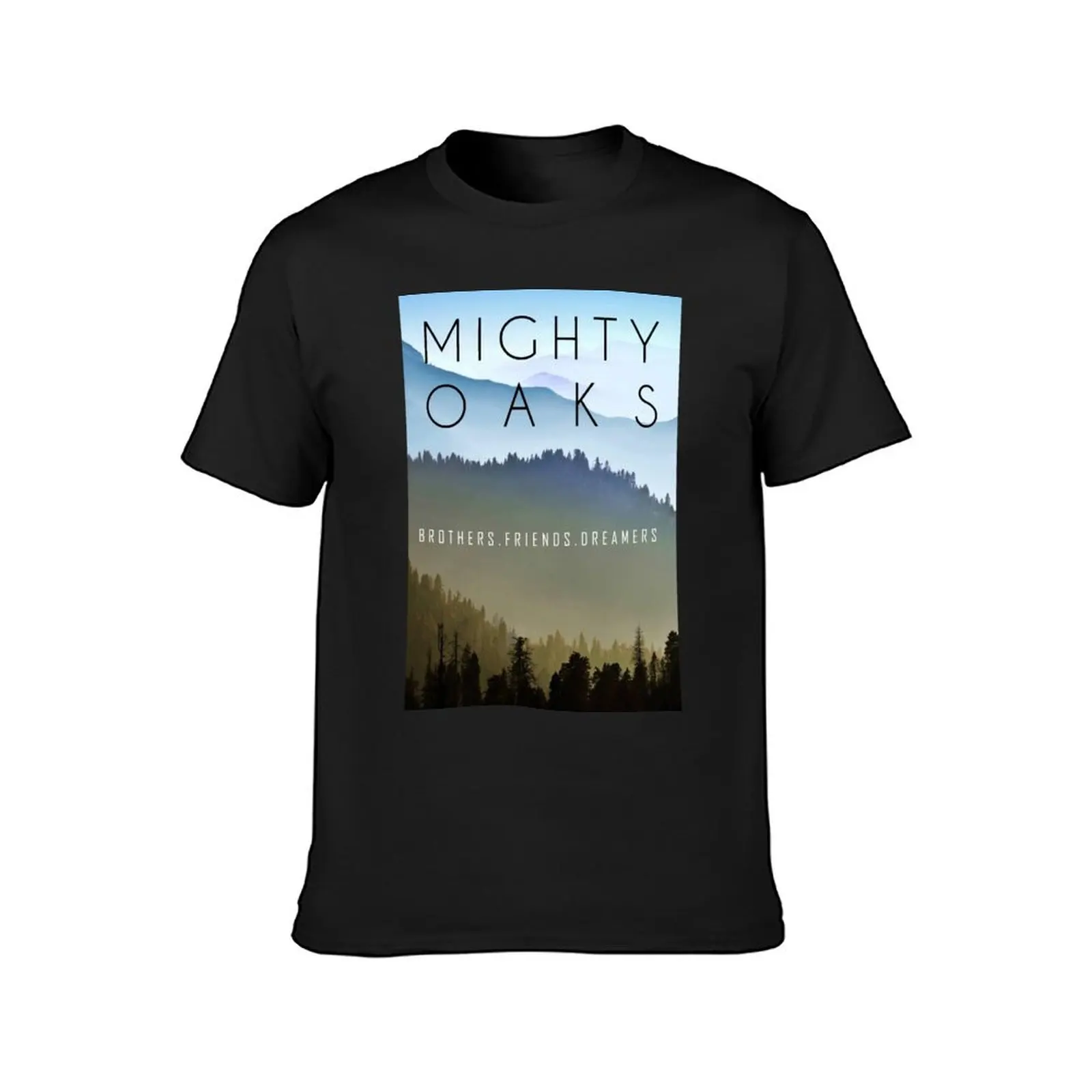 MIGHTY OAKS - woods T-Shirt Short sleeve tee oversizeds sports fans t shirts for men cotton