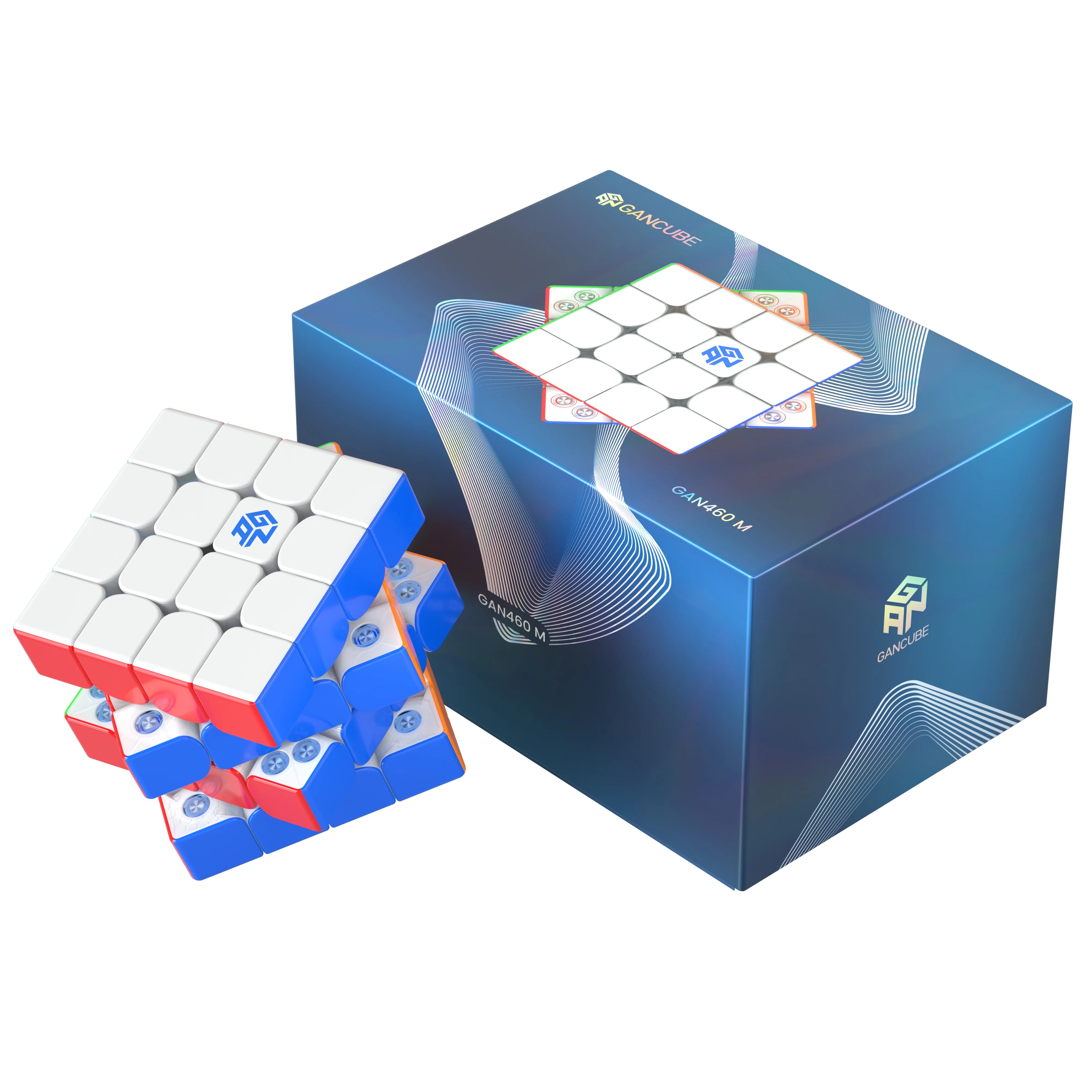GAN 460 M 4x4 V2 UV Magic Cube GAN  460 Magnetic Speed Cube Professional puzzle Toys Children Gift  Cubo Magico