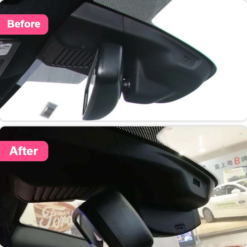 New Full HD Hidden Wifi Car DVR Rear Camera Dash Cam Video Recorder For Ford Focus for Ford Focus MK4 2018 2019 2020 2021 2022