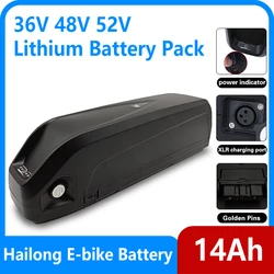 for Hailong E-Bike Battery 18650 36V 48V 52V 14Ah 21Ah Mountain Bicycle Electric Bateria Pack for Bafang 750W 500W 250W