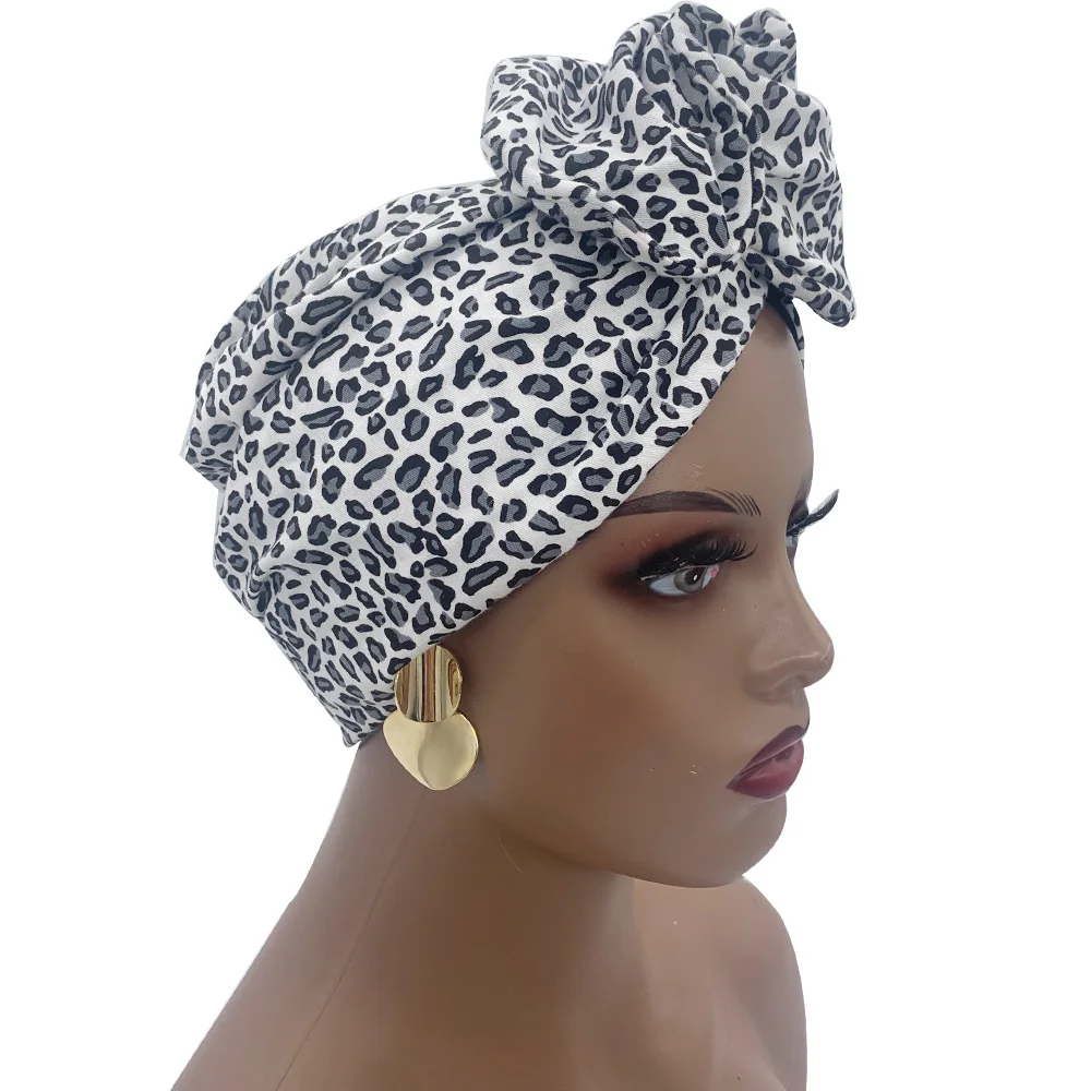 Turbante Twist Vintage francês para mulheres, bandana de algodão feminino, bandana, tampa de cabelo, estampa floral Lady Head Wraps, chapéu da moda, 2023