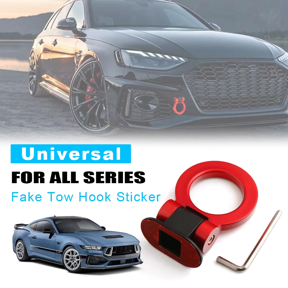 

Украшение для буксировки автомобиля ABS Стайлинг автомобиля Крючки для прицепа Наклейка Украшение Задний передний прицеп Моделирование гоночного автомобиля Буксировочный крюк