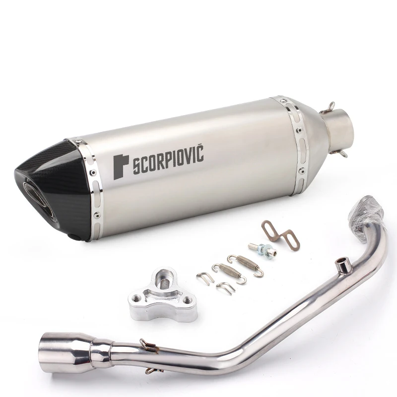 

full exhaust muffler styem For Cygnus V4-V5 CYGNUS GRYPHUS Exhaust escapefront link pipe Slip on 51MM motorcycle exhaust muffler