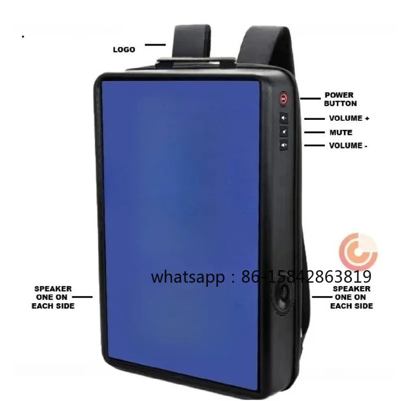 Display Backpack, LCD Screen Backpack, Advertising Backpack, Dynamic Schoolbag 21.5 Inches