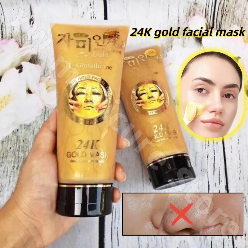 

Vietnamese Facial Mask Mat Na Vang 24k 1chai Moisturizing Soothing Brightening Removing Blackheads and Diluting Dullness 100ml