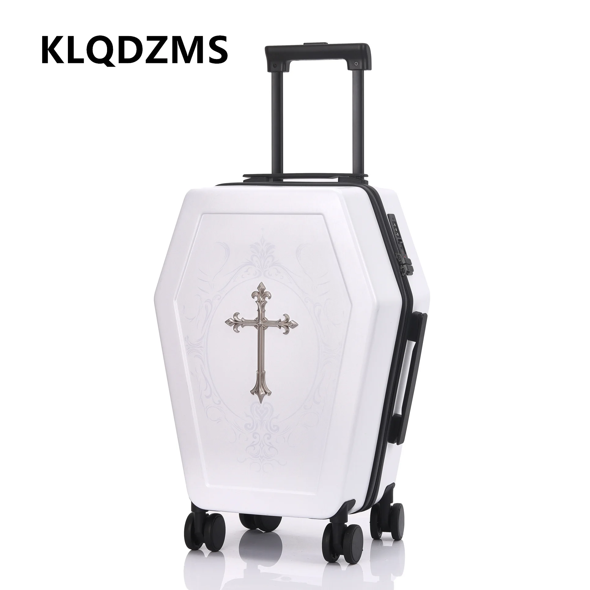 KLQDZMS 20-Zoll-24-Zoll-Koffer, Trolley-Typ, Reisetasche, große Kapazität, Trolley-Koffer, Herren-ABS+PC-Boardingbox, Damen-Kabinengepäck