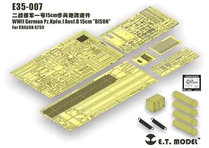 ET Model E35-007 1/35 WWII German Pz.Kpfw.I Ausf.B 15cm \