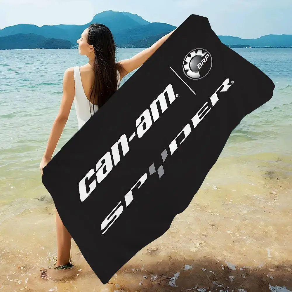 Can-Am Spyder Logo Beach Towel Colorful Bath Towels for Girl Microfiber Quick Dry Custom Sand Free Beach Yoga Spa Gym Pool